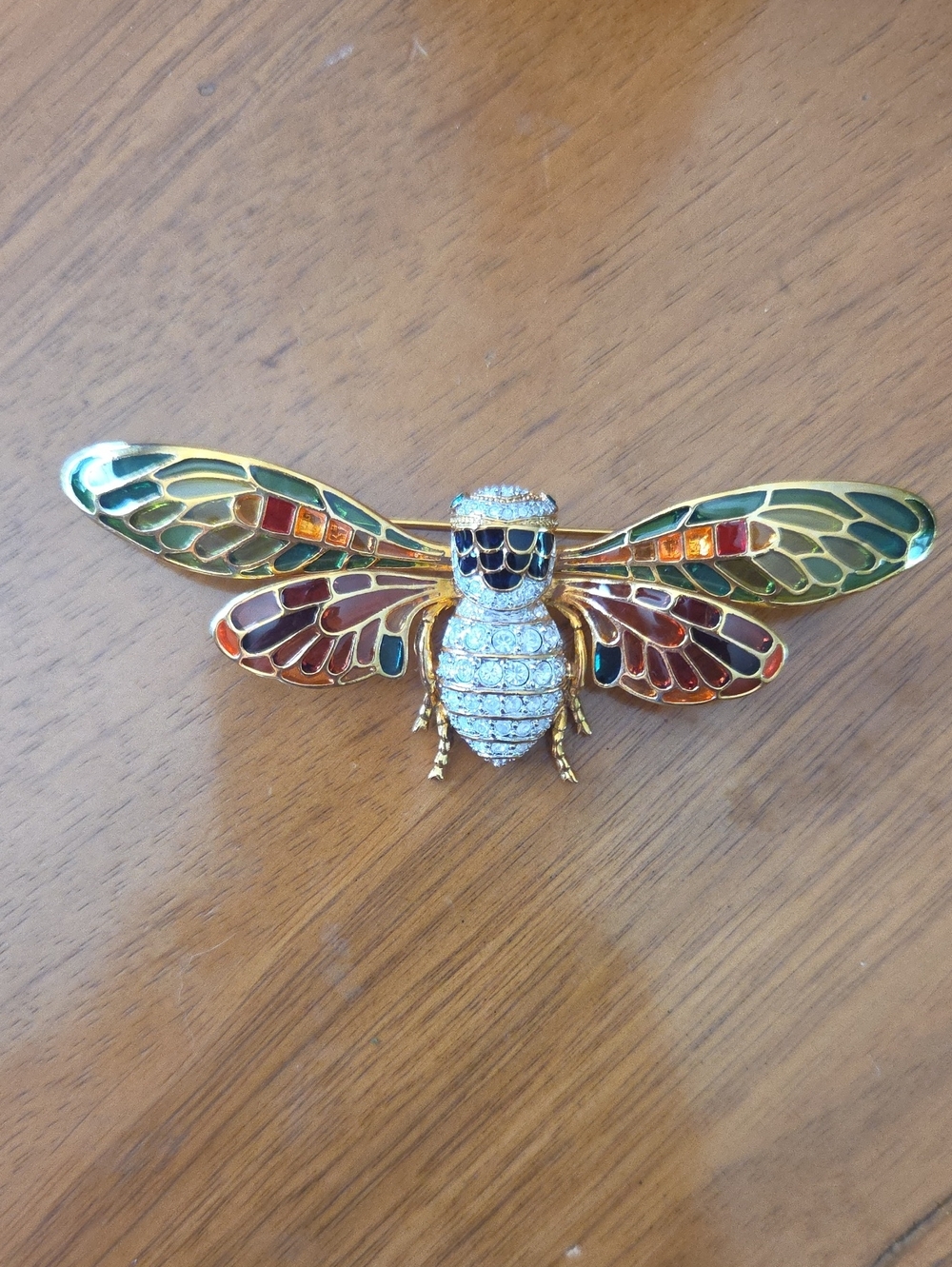Signed Joan Rivers Cicada Brooch